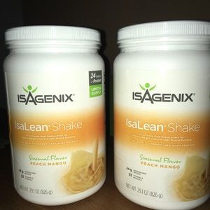 Isagenix Peach Mango Shakes 2 canisters